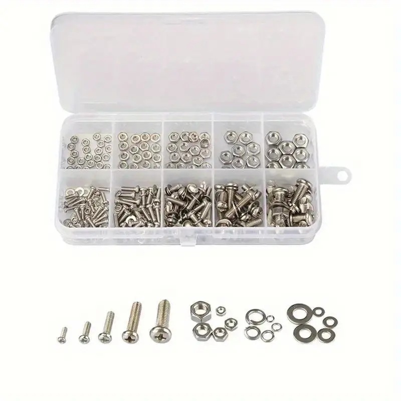 320PCS Hex Nuts & Bolts Set M2 - đánh giá và giá Furniture Hardware Kit